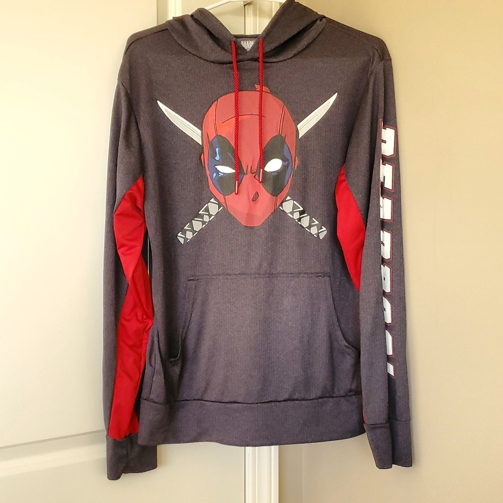 Mens deadpool graphic hoodie marvel sweater